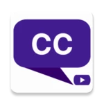 video subtitle generator android application logo